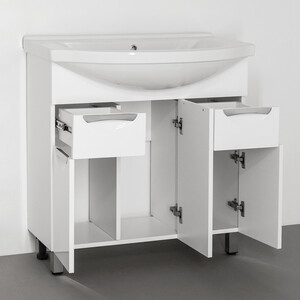 Тумба под раковину Style line Жасмин 80 белая (ЛС-00000038)