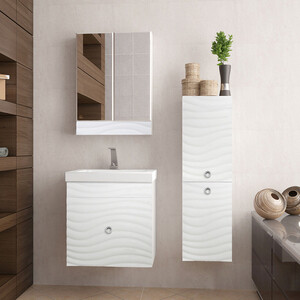 Зеркальный шкаф Style line Вероника 60 белый (ЛС-00000055)