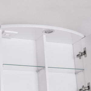 Зеркальный шкаф Style line Жасмин-2 Люкс 60 с подсветкой, белый (ЛС-00000216)