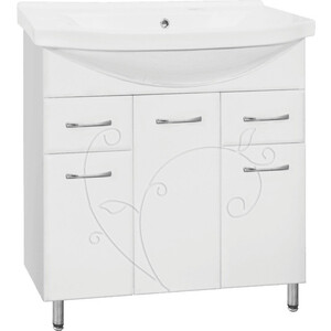 Тумба под раковину Style line Эко Фьюжн №26 белая (ЛС-00000076)