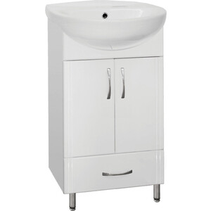 Тумба под раковину Style line Эко Стандарт №9/1Б белая (ЛС-00000096)