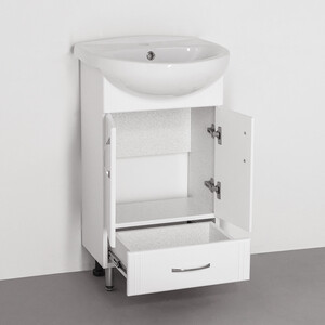 Тумба под раковину Style line Эко Стандарт №9/1Б белая (ЛС-00000096)