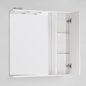 Зеркало-шкаф Style line Панда 75 с подсветкой, белый (ЛС-00000124)