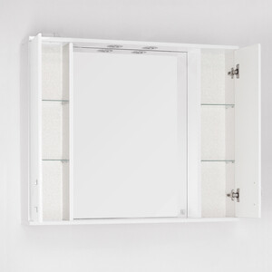 Зеркало-шкаф Style line Панда 100 с подсветкой, белый (ЛС-00000239)
