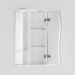 Зеркальный шкаф Style line Лилия 55 с подсветкой, белый (ЛС-00000119)