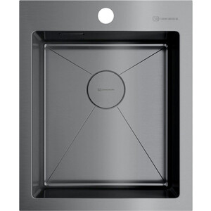 Кухонная мойка Omoikiri Akisame 41 GM вороненая сталь (4973094)