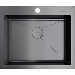 Кухонная мойка Omoikiri Akisame 59 GM вороненая сталь (4973096)