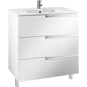 Тумба под раковину Roca Victoria Nord Ice Edition 80 белый глянец (ZRU9302835)