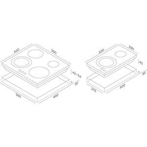Электрическая варочная панель DARINA 4P E329 B