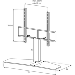 Настольная стойка Sonorous PL 2335 B-SLV