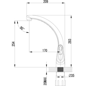 Смеситель для кухни Lemark Luna (LM4155C)