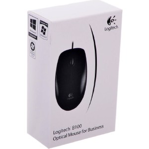 Мышь Logitech B100 USB Black