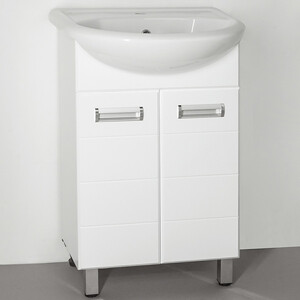 Тумба с раковиной Style line Ирис 55 белая (ЛС-00000015 + 4620008192765)