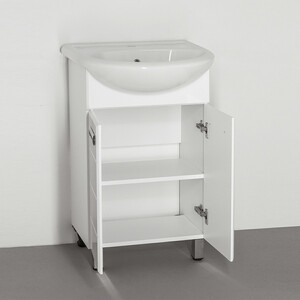 Тумба с раковиной Style line Ирис 55 белая (ЛС-00000015 + 4620008192765)