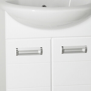 Тумба с раковиной Style line Ирис 55 белая (ЛС-00000015 + 4620008192765)