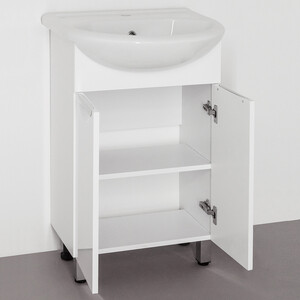 Тумба с раковиной Style line Жасмин 55 белая (ЛС-00000033 + 4620008192765)