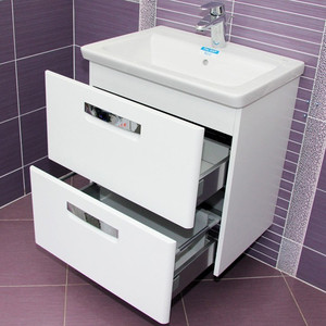 Тумба с раковиной Roca Gap 60 белая (ZRU9302734 + 327472000)