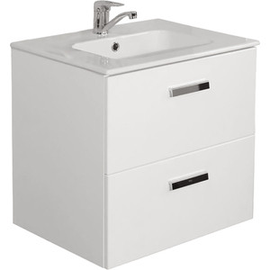 Тумба с раковиной Roca Victoria Nord 60 белый глянец (ZRU9000028 + 32782100Y)