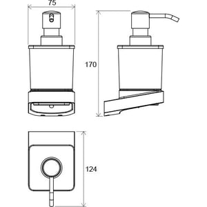 Дозатор для жидкого мыла Ravak 10 хром (X07P323)
