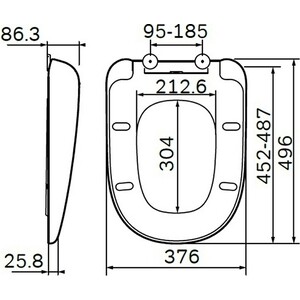 Сиденье-микролифт Am.Pm Sensation быстросъемное (C307851WH)
