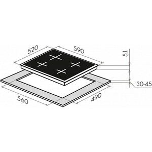 Электрическая варочная панель MAUNFELD EEHS.64.4S