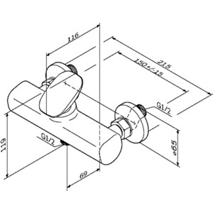 Смеситель для душа Am.Pm Spirit 2.0 хром (F70A20000)