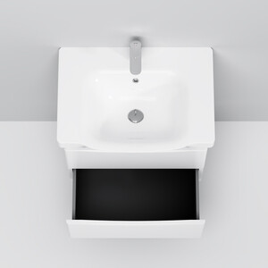 Тумба с раковиной Am.Pm Like 65 два ящика, белый глянец (M80FHX0652WG, M80WCC0652WG)