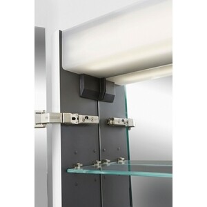 Зеркальный шкаф Am.Pm Sensation 80 левый, с подсветкой, белый глянец (M30MCL0801WG)