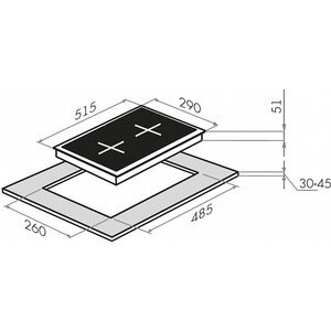 Газовая варочная панель MAUNFELD EGHE.32.3EW/G