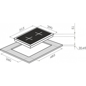 Электрическая варочная панель MAUNFELD EEHE.32.4B