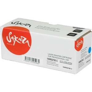 Картридж Sakura 106R02760 синий, 1000 стр.