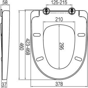 Сиденье-микролифт Am.Pm Awe быстросъемное (C117852WH)