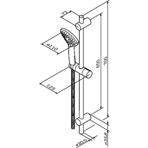 Душевой гарнитур Am.Pm Gem хром (F0190100)