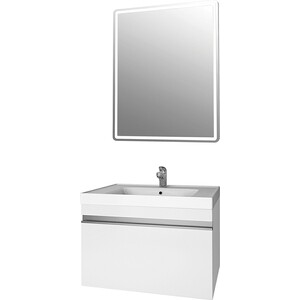 Тумба под раковину Dreja Grace 60 с ящиком, белый глянец (99.0909)