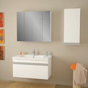 Тумба под раковину Dreja Grace 70 с ящиком, белый глянец (99.0910)