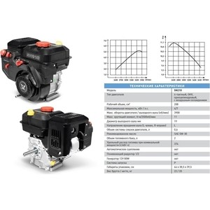 Двигатель  бензиновый ZONGSHEN SN210