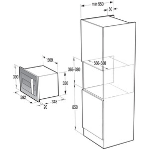 Встраиваемая микроволновая печь Gorenje BM235ORAW