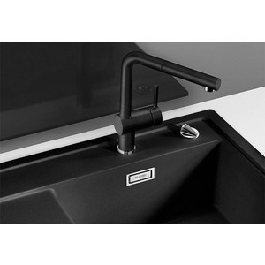 Смеситель для кухни Blanco Linus-S Silgranit выдвижной излив, антрацит (516688)