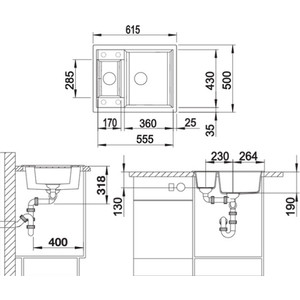 Кухонная мойка Blanco Metra 6 черный 525922