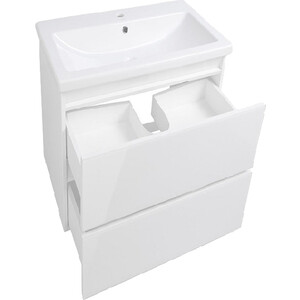 Тумба под раковину Style line Даймонд Люкс 60 белая (СС-00000500)