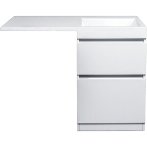 Тумба под раковину Style line Даллас Люкс 53 (115) напольная, под стиральную машину, белая (СС-00000515)