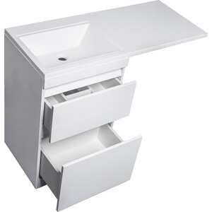 Тумба под раковину Style line Даллас Люкс 53 (115) напольная, под стиральную машину, белая (СС-00000515)