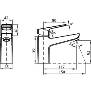 Смеситель для раковины Milardo Atlantic (ATLSB00M01)