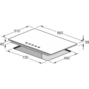 Газовая варочная панель Kaiser KG 9356 Turbo