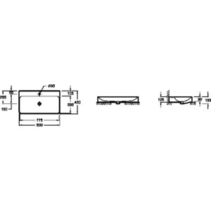 Раковина Jacob Delafon Vox 80x45 см (EVC012-00)