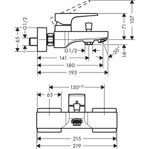 Комплект смесителей Hansgrohe Metropol с душевым гарнитуром, хром (32540000, 32500000, 26275000)