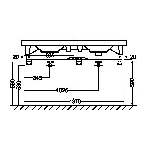 Тумба под раковину Jacob Delafon Odeon Up 135 серый дуб (EB997-E71)