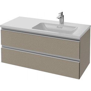 Тумба под раковину Jacob Delafon Vox 100 серая кожа (EB2026-RA-N29)