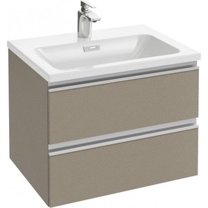 Тумба под раковину Jacob Delafon Vox 80 серая кожа (EB2028-RA-N29)