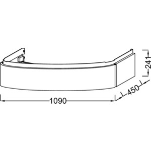 Тумба под раковину Jacob Delafon Presquile 110 палисандр шпон (EB1101-V13)